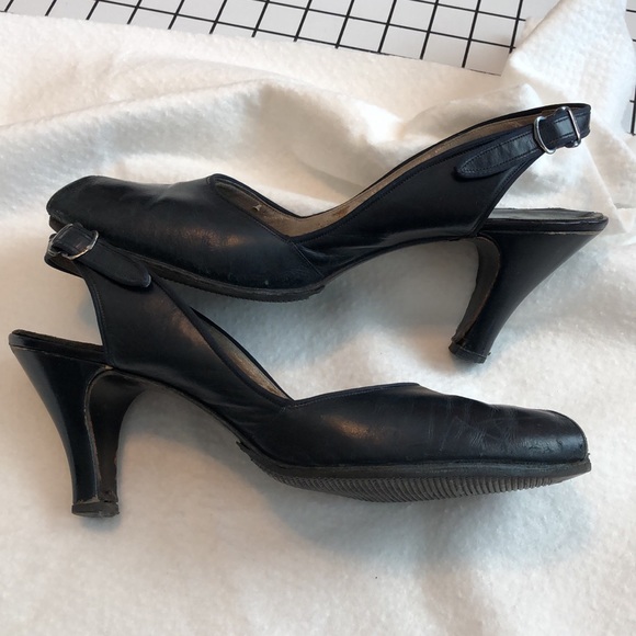 Antique/Vintage Peep Toe heels - Picture 2 of 16